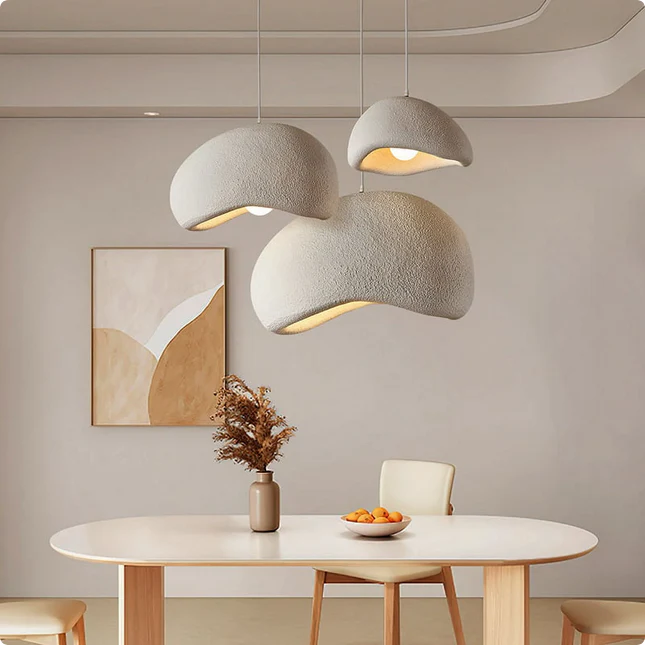 Arturesthome Nordic Cream Color High Texture Resin Khmara Lamp - Image 5