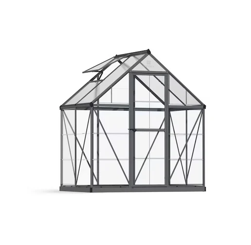Canopia by Palram Harmony 4' L x 6' W Gray Greenhouse Kit *DEAL of the Day* - Image 2
