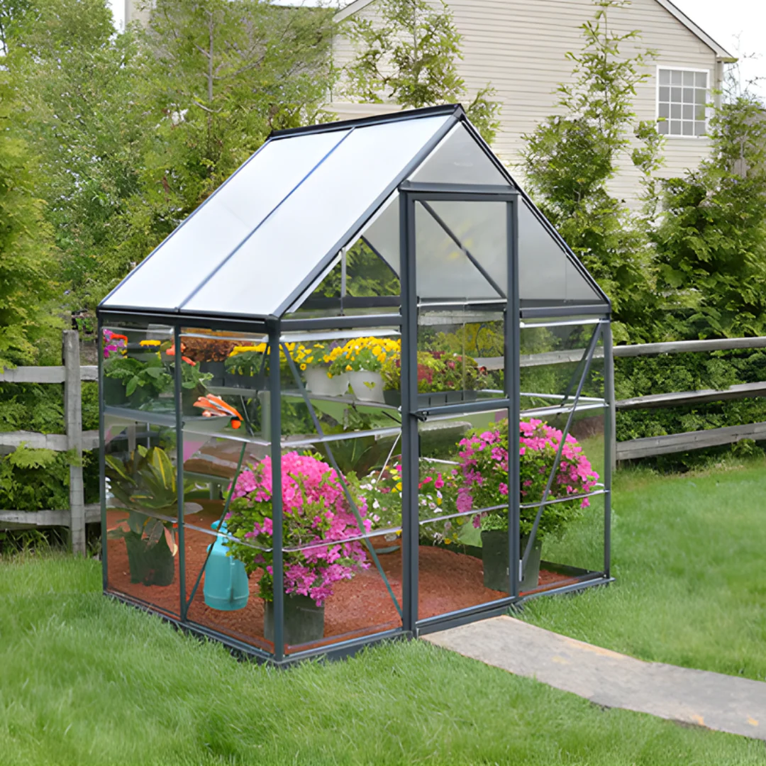 Canopia by Palram Harmony 4' L x 6' W Gray Greenhouse Kit *DEAL of the Day* - Image 4