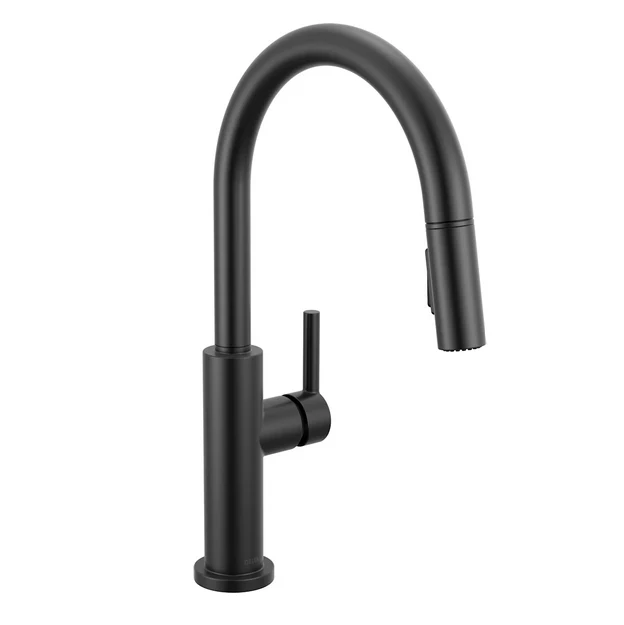 Delta Nicoli 1.8 GPM Single Hole Pull Down Kitchen Faucet - Includes Escutcheon - Image 2