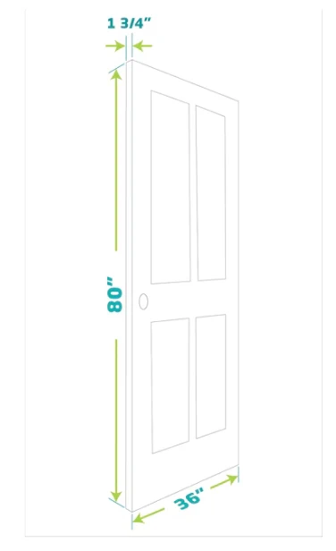 EightDoors 36-in x 80-in White Primed 2-Panel Smooth Solid Core Primed Pine Wood Slab Door - Image 4