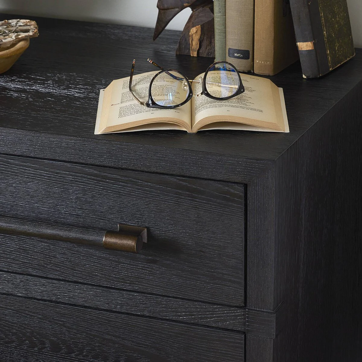 Four Hands Adolfo Nightstand - Modern Black Ash - Image 3