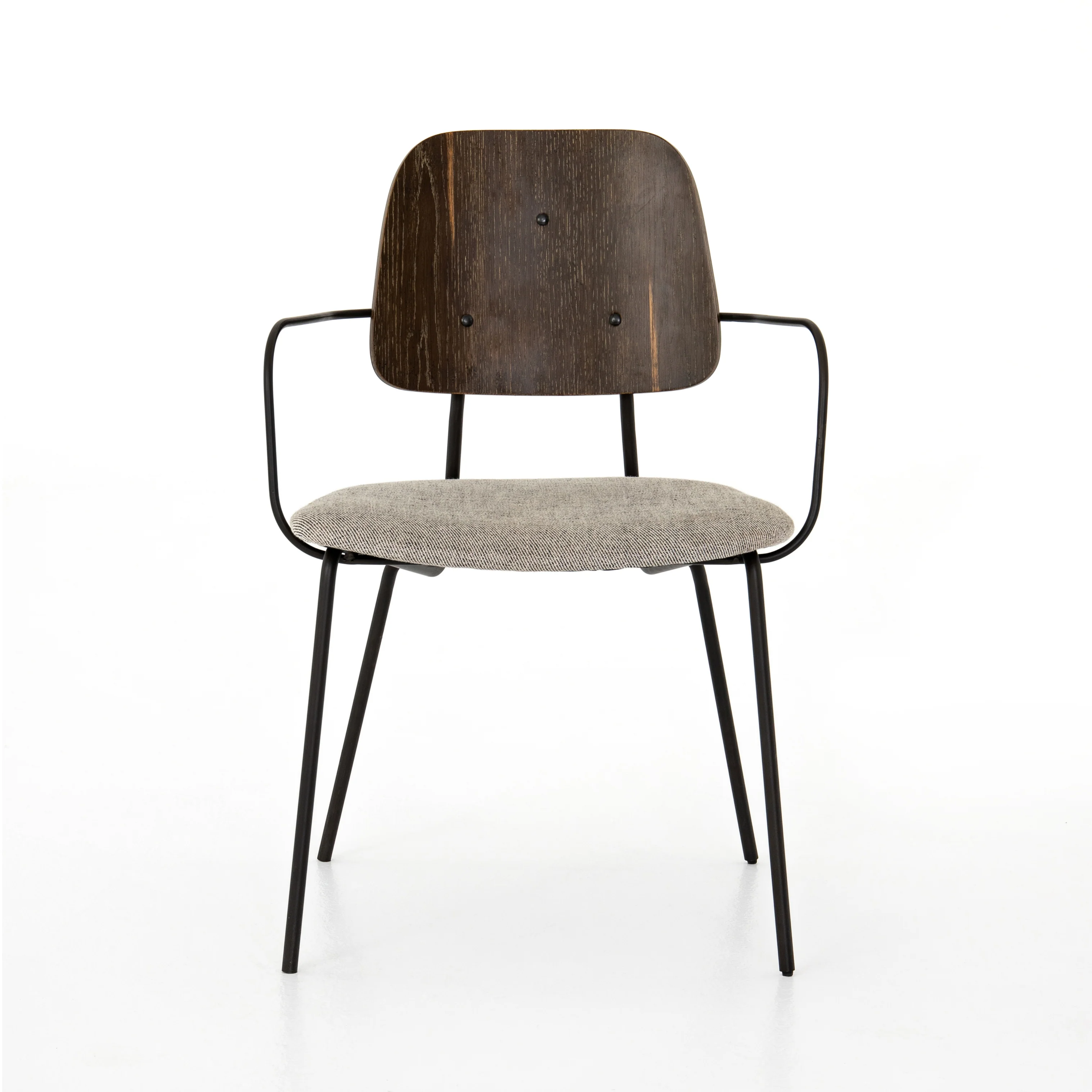 Four Hands Hughes Samuel Dining Chair Gabardine Grey - Image 3