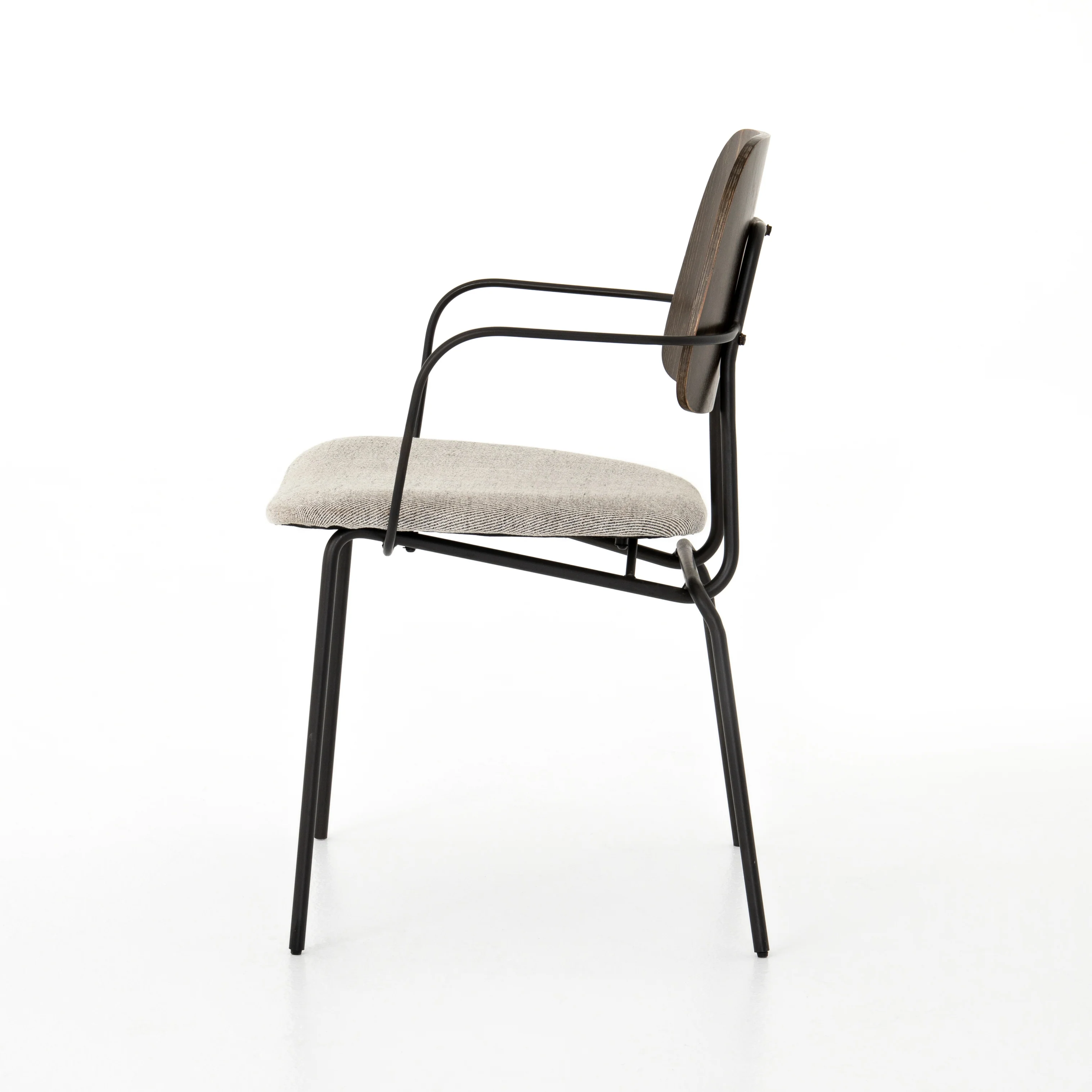 Four Hands Hughes Samuel Dining Chair Gabardine Grey - Image 4