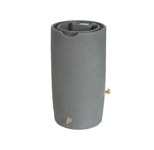Good Ideas 65-Gallon Gray Plastic Rain Barrel Spigot - Image 3