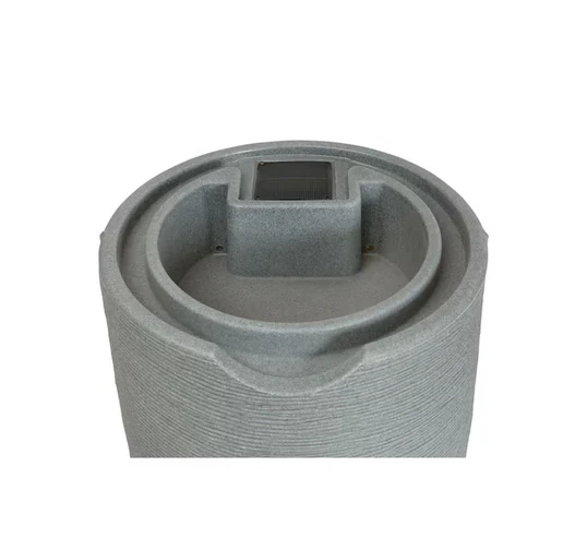Good Ideas 65-Gallon Gray Plastic Rain Barrel Spigot - Image 4