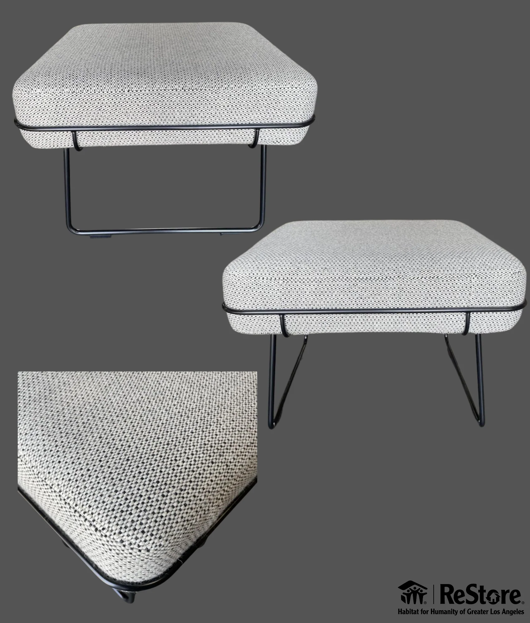 Herman Miller Wireframe Ottoman - Image 3