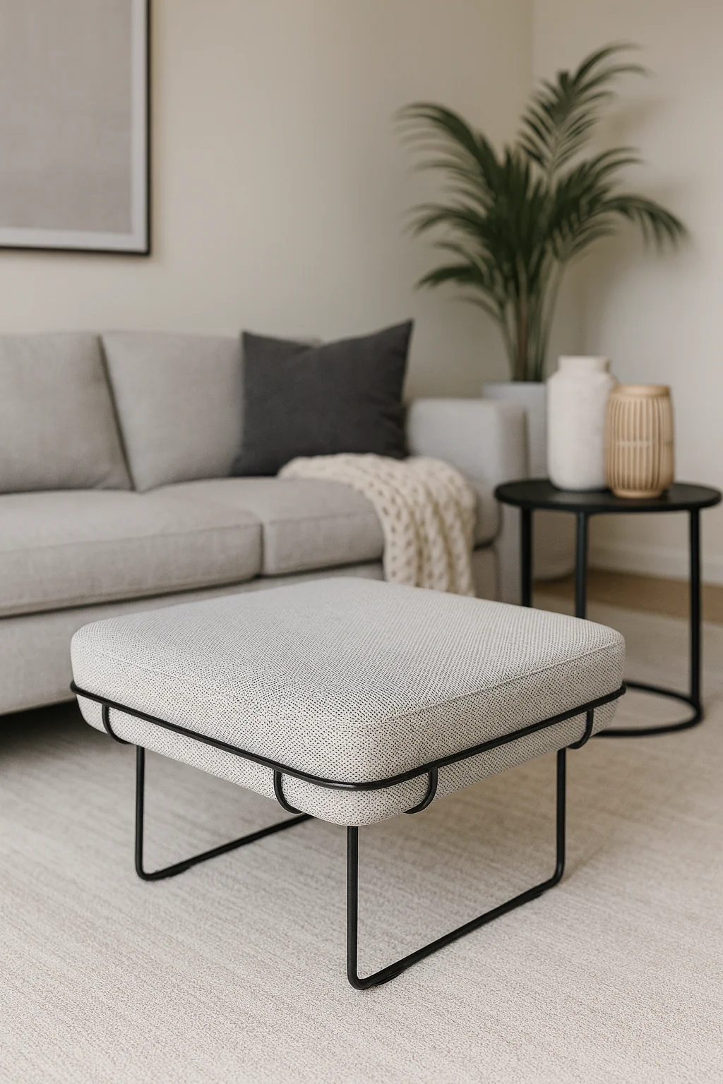 Herman Miller Wireframe Ottoman - Image 5