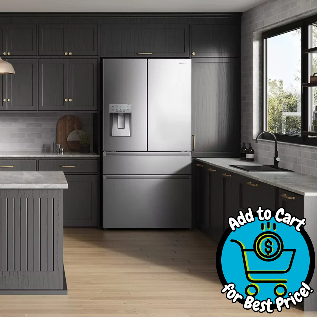 Hisense PureFlat Standard-Depth 25.6-cu ft 4 -Door 36-in Wide with Ice Maker *DEAL of the Day*
