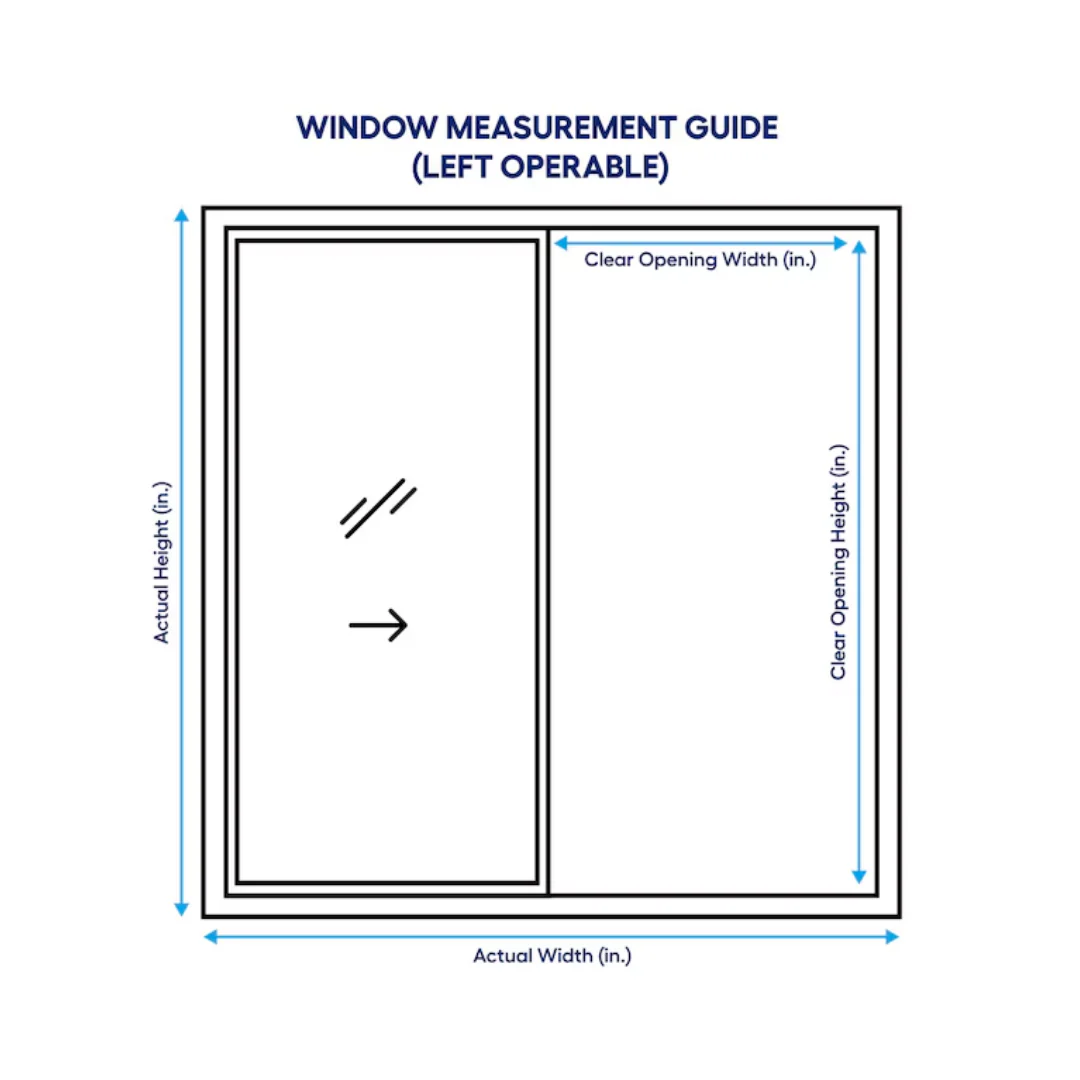 JELD-WEN V-2500 35.5" x 35.5" Left-Handed Black with White Interior Vinyl Sliding Window With Annealed Glass - Image 3