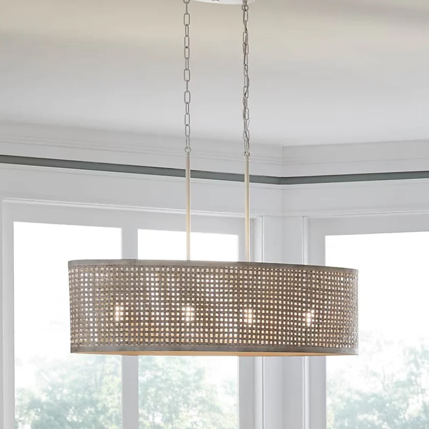 Kichler Sayulita 4 -Light White Coastal Linear Large Hanging Kitchen Island Light - Image 2