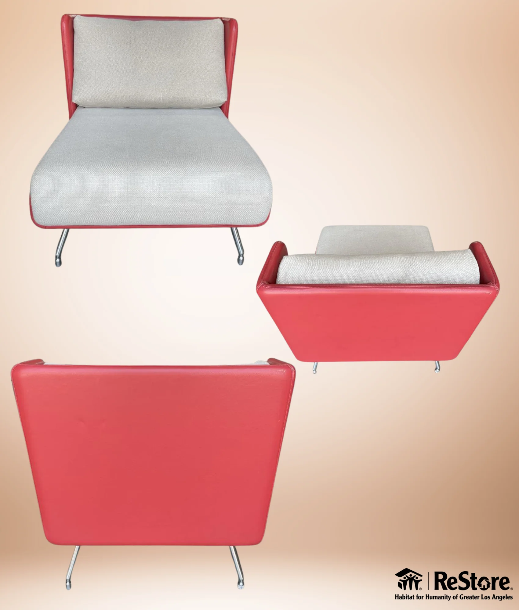 Knoll A&A Small Armchair w/ Low back - Image 4