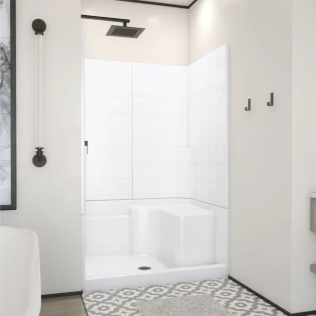Laurel Mountain Benton 3 - Piece Alcove Shower Kit - Image 2