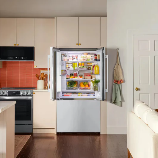 LG Counter-Depth Zero Clearance 23.7-cu ft 3 -Door 36-in Wide with Dual Ice Maker - Image 3