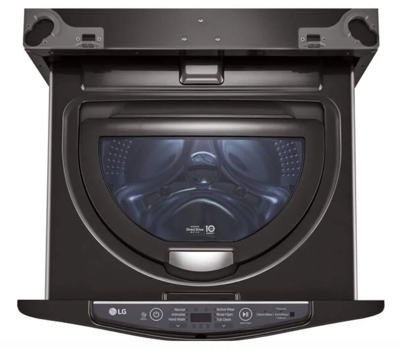 LG Sidekick 1-cu ft 27-in Black Steel Pedestal Washer - Image 3