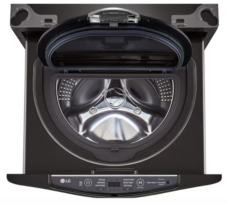 LG Sidekick 1-cu ft 27-in Black Steel Pedestal Washer - Image 4