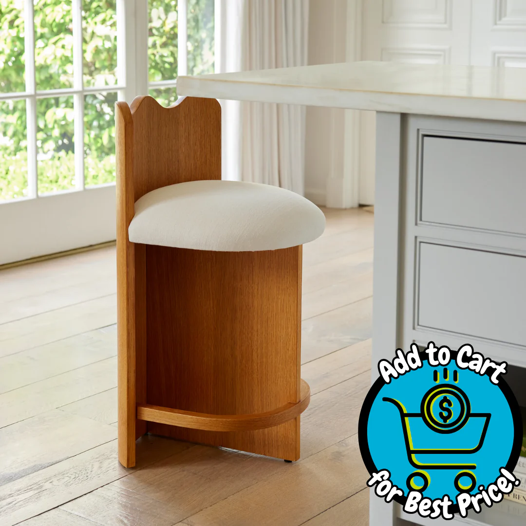 Lulu and Georgia Ripple Counter Stool by Sarah Sherman Samuel