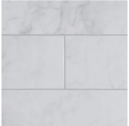 MAAX Utile 60" L x 32" W x 60" H Marble Carrara 3-Piece Direct to Stud Bathtub Surround - Image 4
