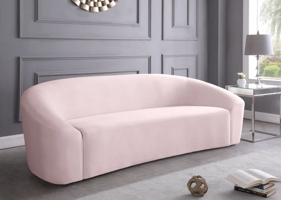 Meridian Furniture Riley 91" Velvet Upholstered Sofa - Image 3