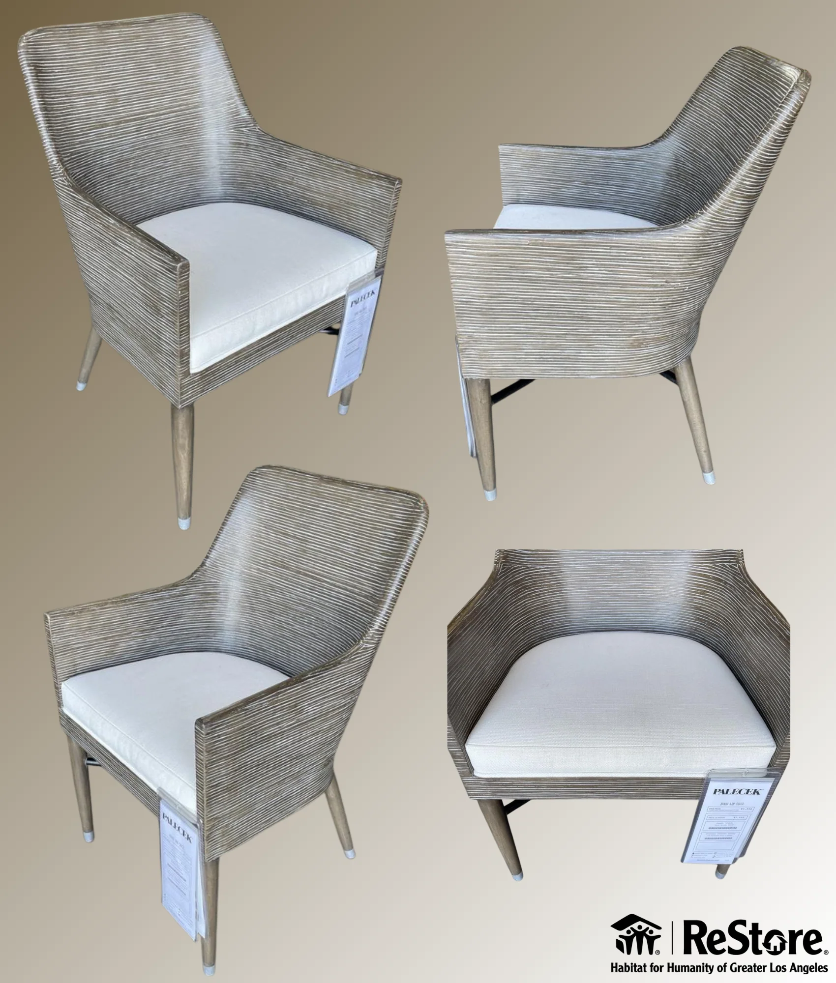 Palecek Evans Arm Chair - Image 3