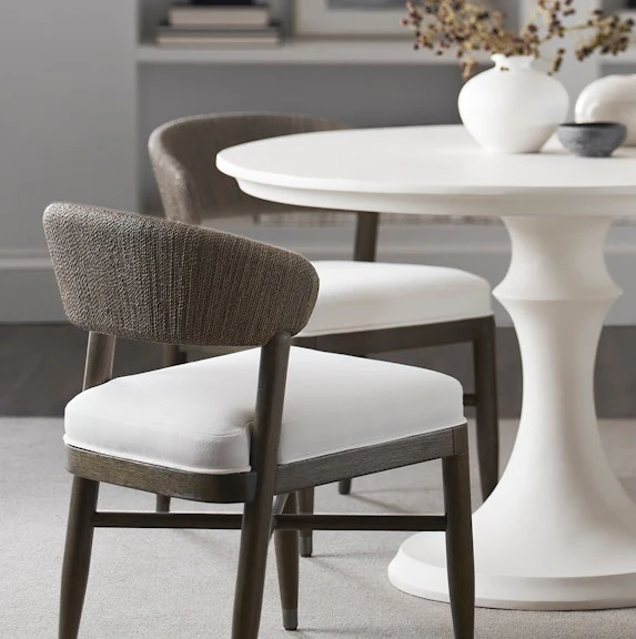 Palecek Gordon Side Chair Ash Grey - Image 3
