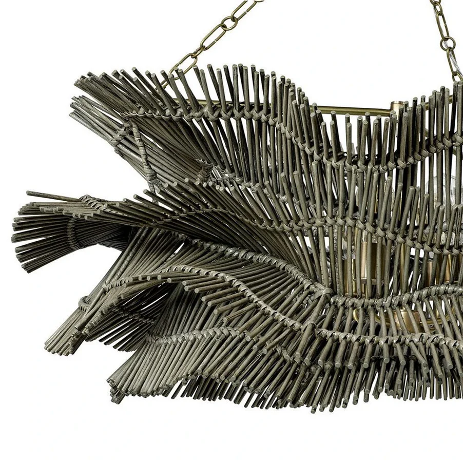 Palecek Miramar Chandelier, Grey - Image 2
