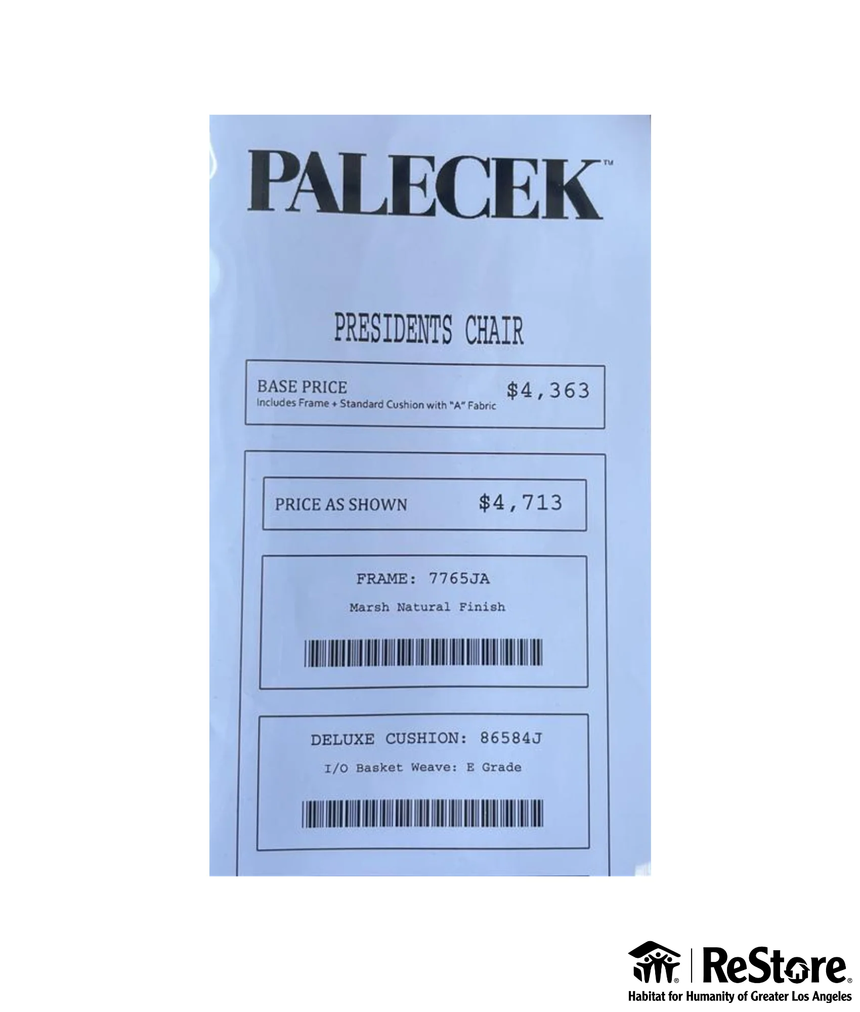Palecek President's Chair - Image 4