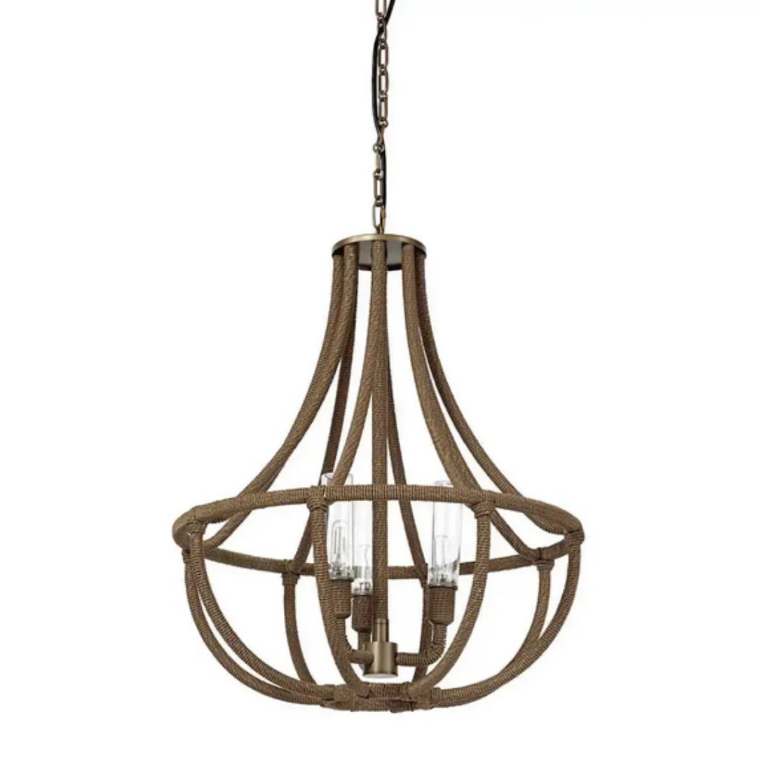 Palecek Yvette 3 Light 24" Wide Empire Outdoor Chandelier - Image 2
