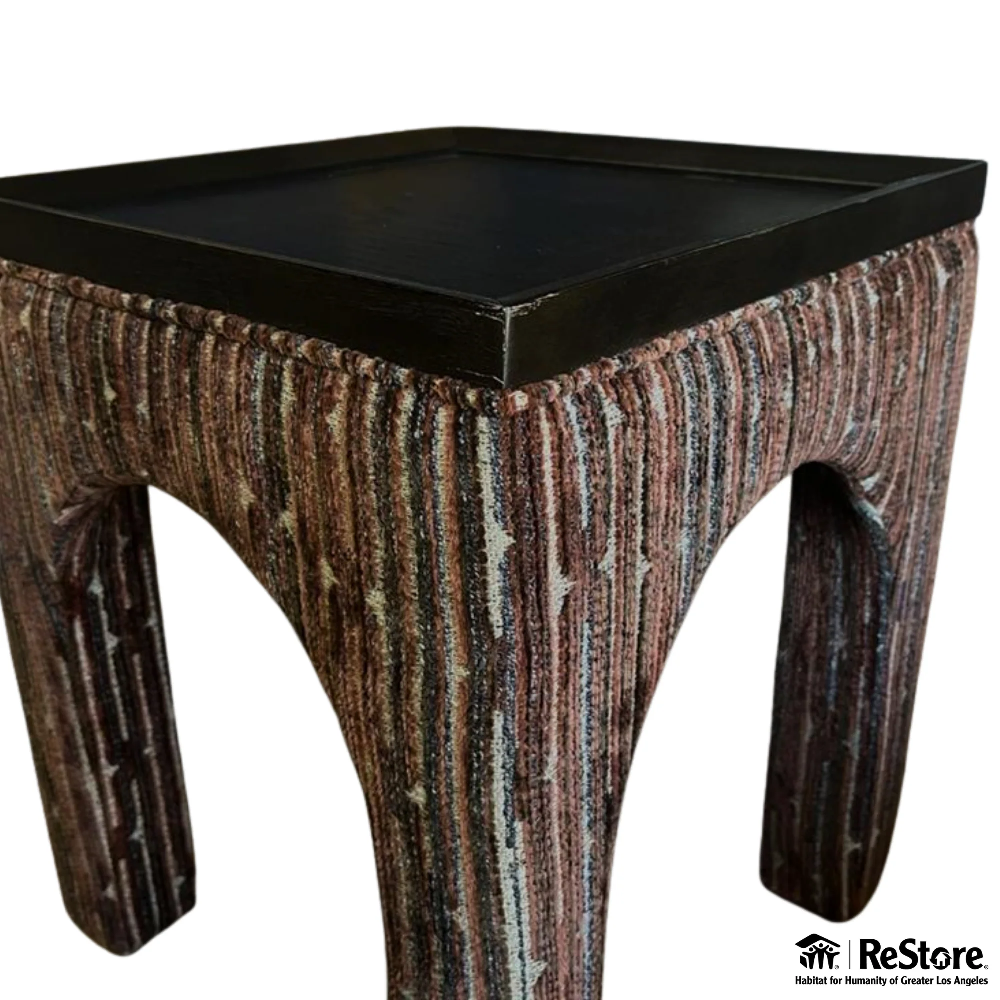 Varaluz Continental Side Table in Dark Brown Oak/Geo Finish - Image 5